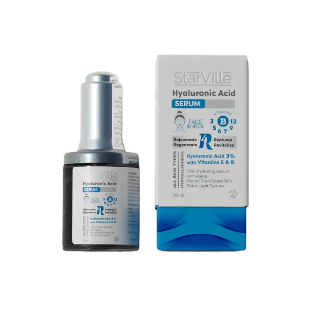Starville Hyaluronic Acid 3% Serum with Vitamin B & E, 30ml - KleanSource