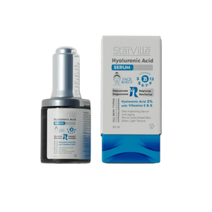 Starville Hyaluronic Acid 3% Serum with Vitamin B & E, 30ml - KleanSource