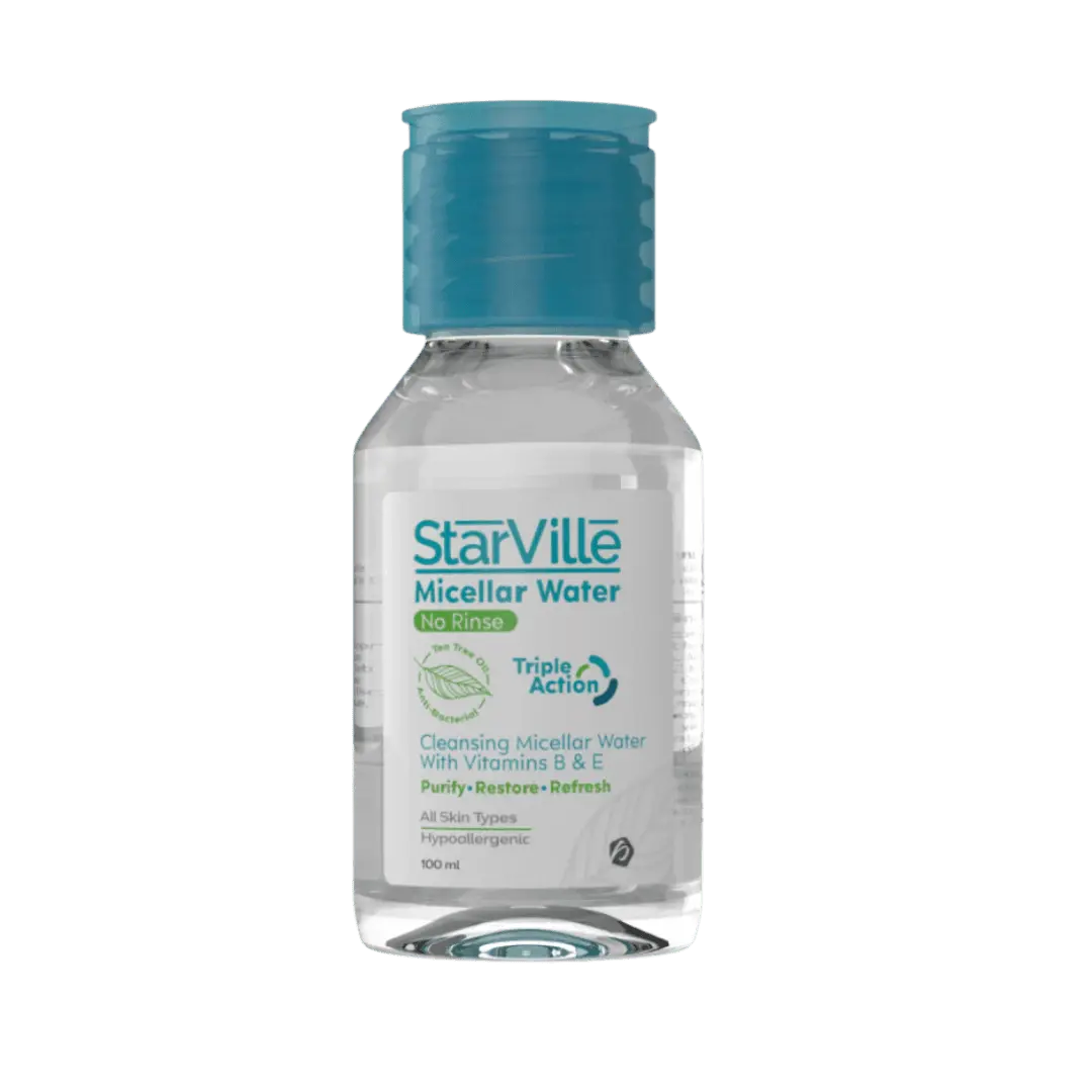 StarVille Micellar Water with Vitamin B3 & E, (makeup remover) 100 ml - KleanSource