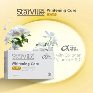 Starville Whitening Care Soap, with Collagen, Vitamin E & C, 100 gm - KleanSource