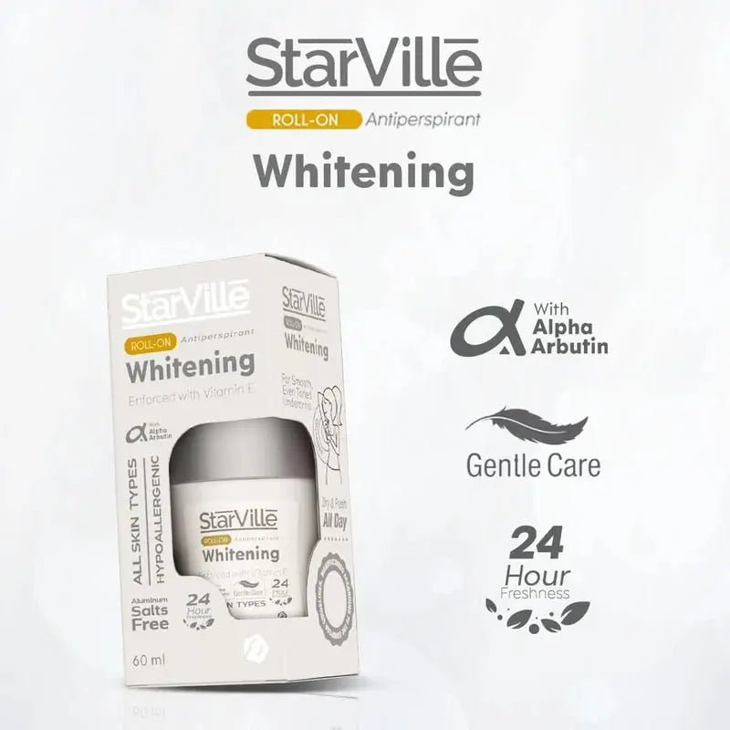 StarVille Whitening Roll On Lavender Scent+ Vitamin E, 60 ml - KleanSource