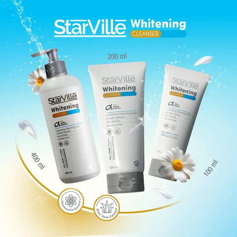 Starville Whitening Cleanser with Shea Butter and Aloe Vera, 400 ml - KleanSource
