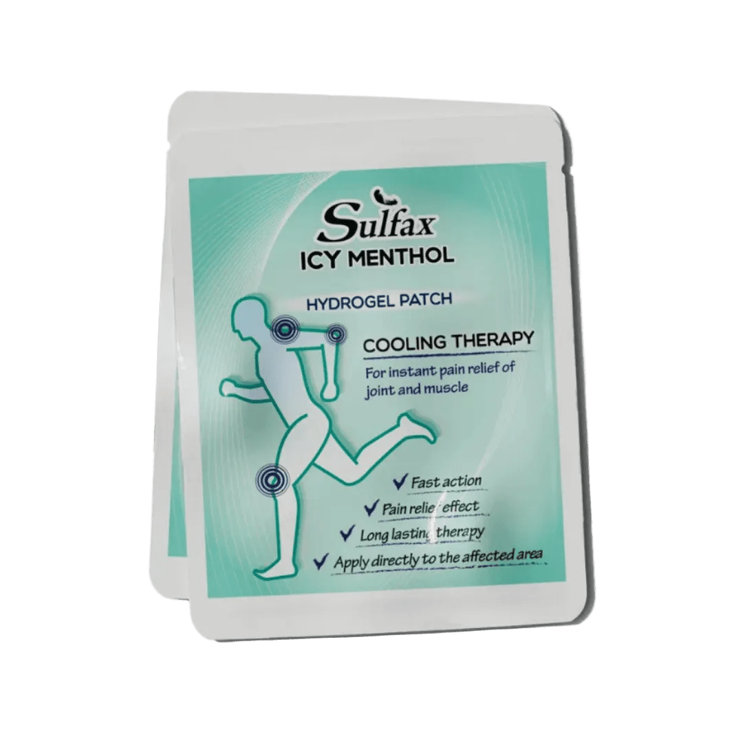 Sulfax Icy Menthol Pain Relief Patch, Korean Pain Relief Hydrogel - KleanSource