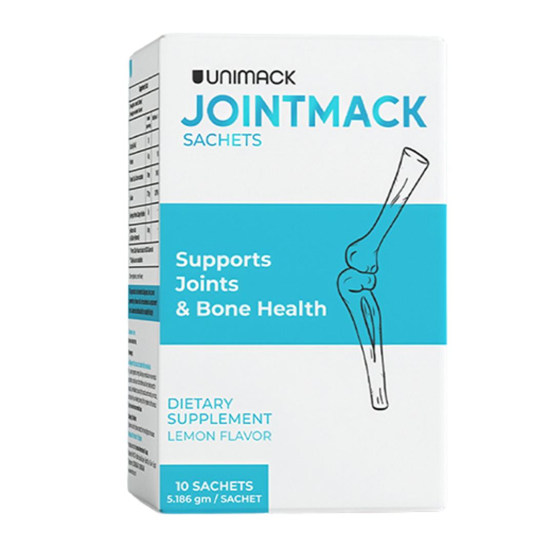 Unimack, Jointmack 10 Sachet Supports Joint Health By Collagen, Hyaluronic Acid, Vitamin C
