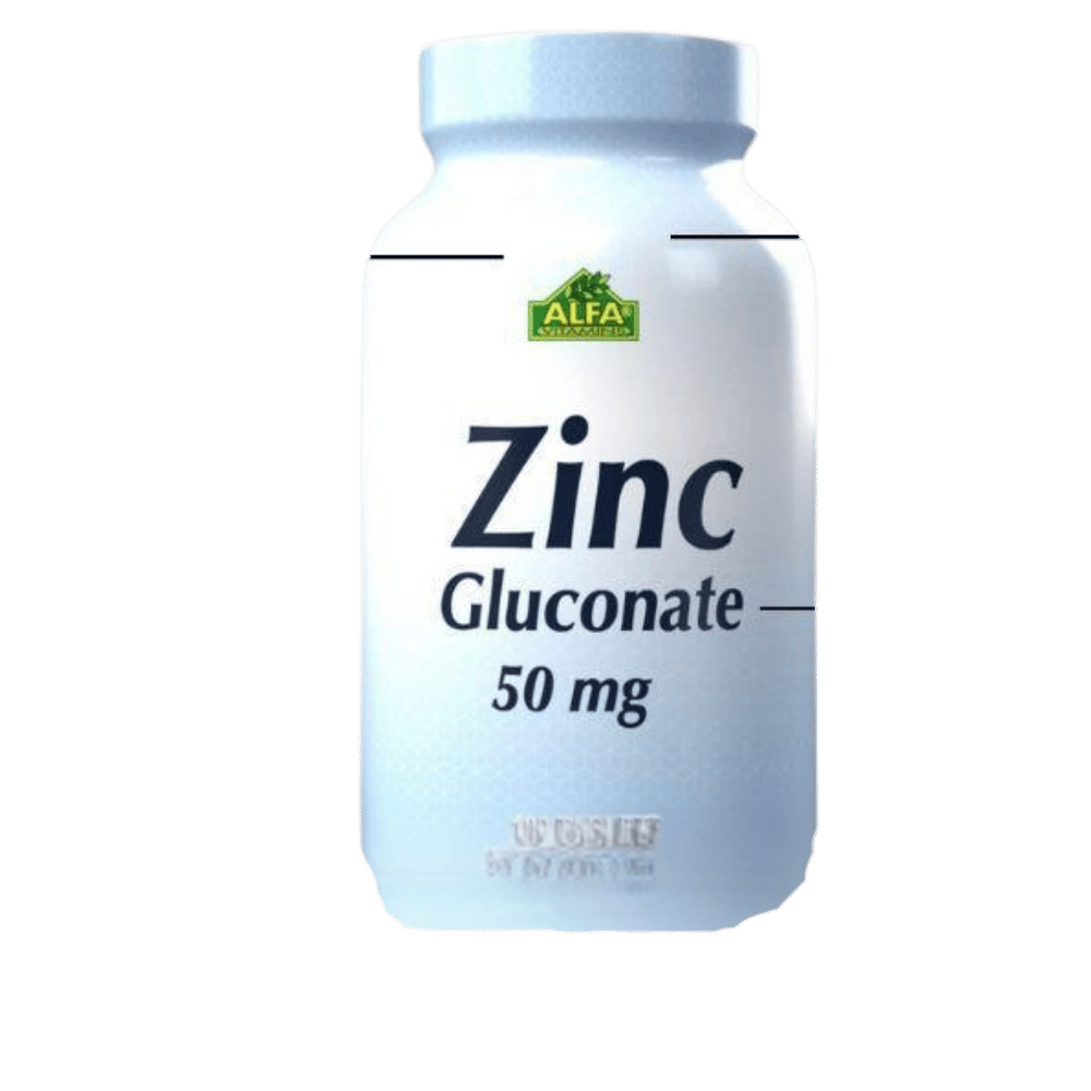 Alfa Zinc Gluconate 50mg 100 Tablets