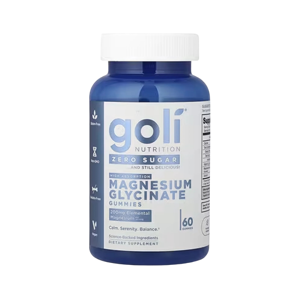 Goli Nutrition, Magnesium Glycinate, Zero Sugar Gummies, 60 Count