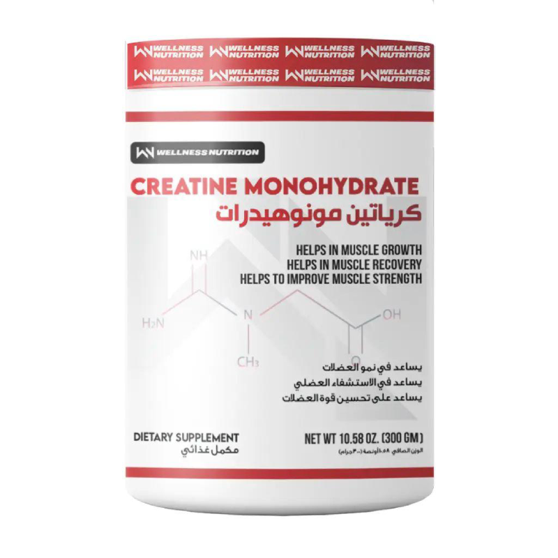Wellness Nutrition Creatine Monohydrate, 60 Servings
