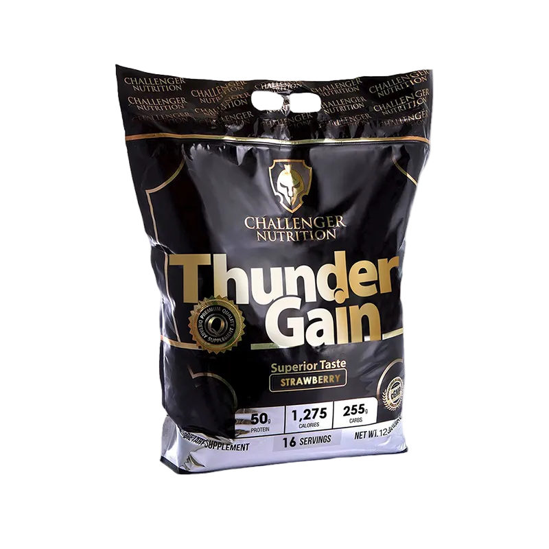 challenger nutrition thunder-gain-12lbs-strawberry