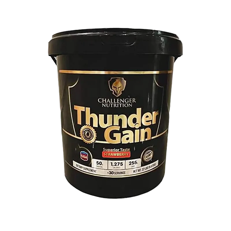 challenger nutrition thunder-gain-22lbs-strawberry
