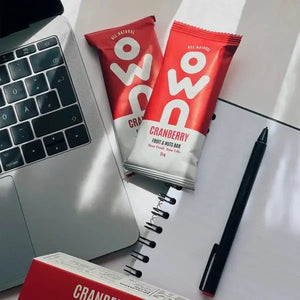 Own Snacks, Cranberry and Nuts Bar, 55g - KleanSource