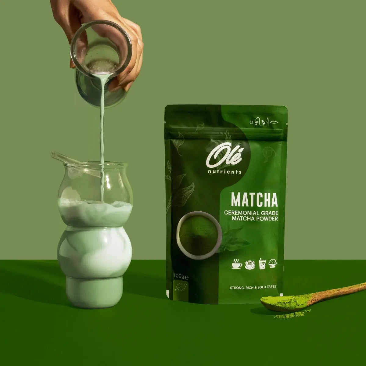 Ole Nutrients, Chinese Ceremonial Matcha Green Tea 100g - (50 servings) - KleanSource