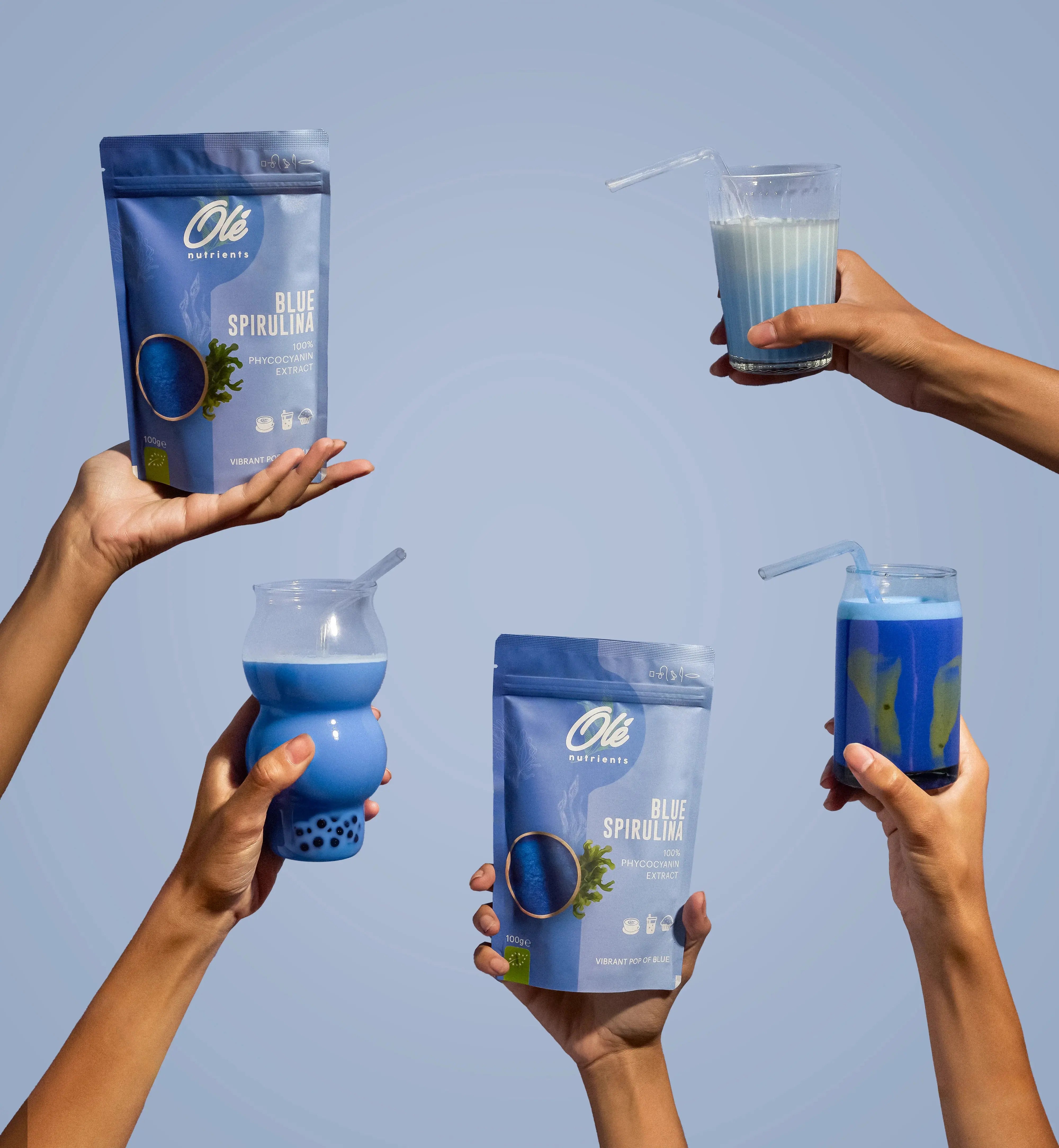 Ole Nutrients, Blue Spirulina Powder 100g Ole Nutrients