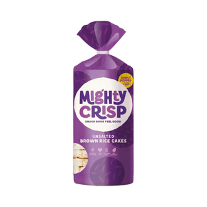 Mighty Crisp Rice Cakes, 106g - unsalted Brown Rice - KleanSource