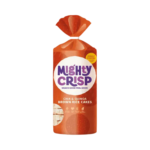 Mighty Crisp Rice Cakes, 106g - unsalted Brown Rice - KleanSource