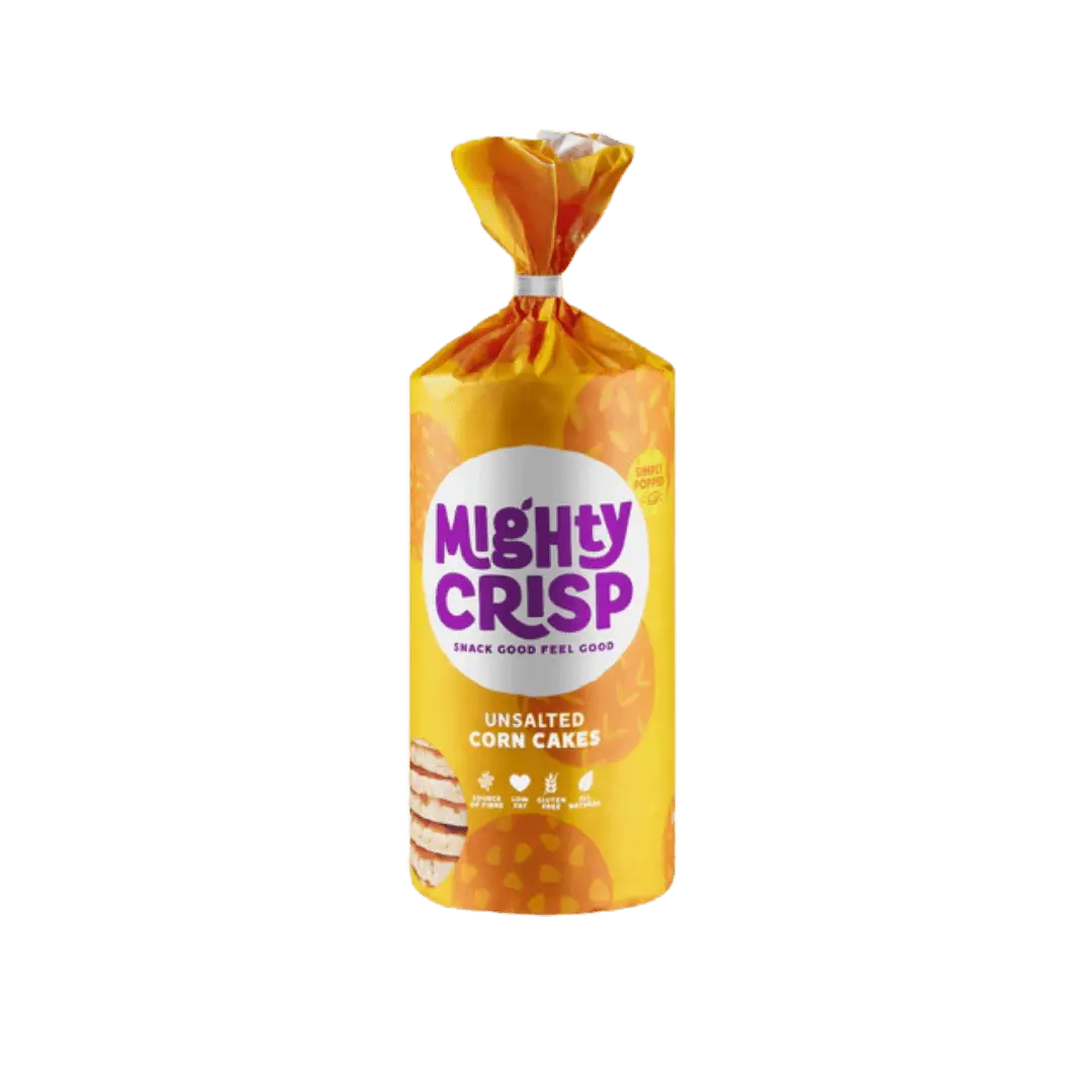 Mighty Crisp Rice Cakes, 106g - unsalted Brown Rice - KleanSource