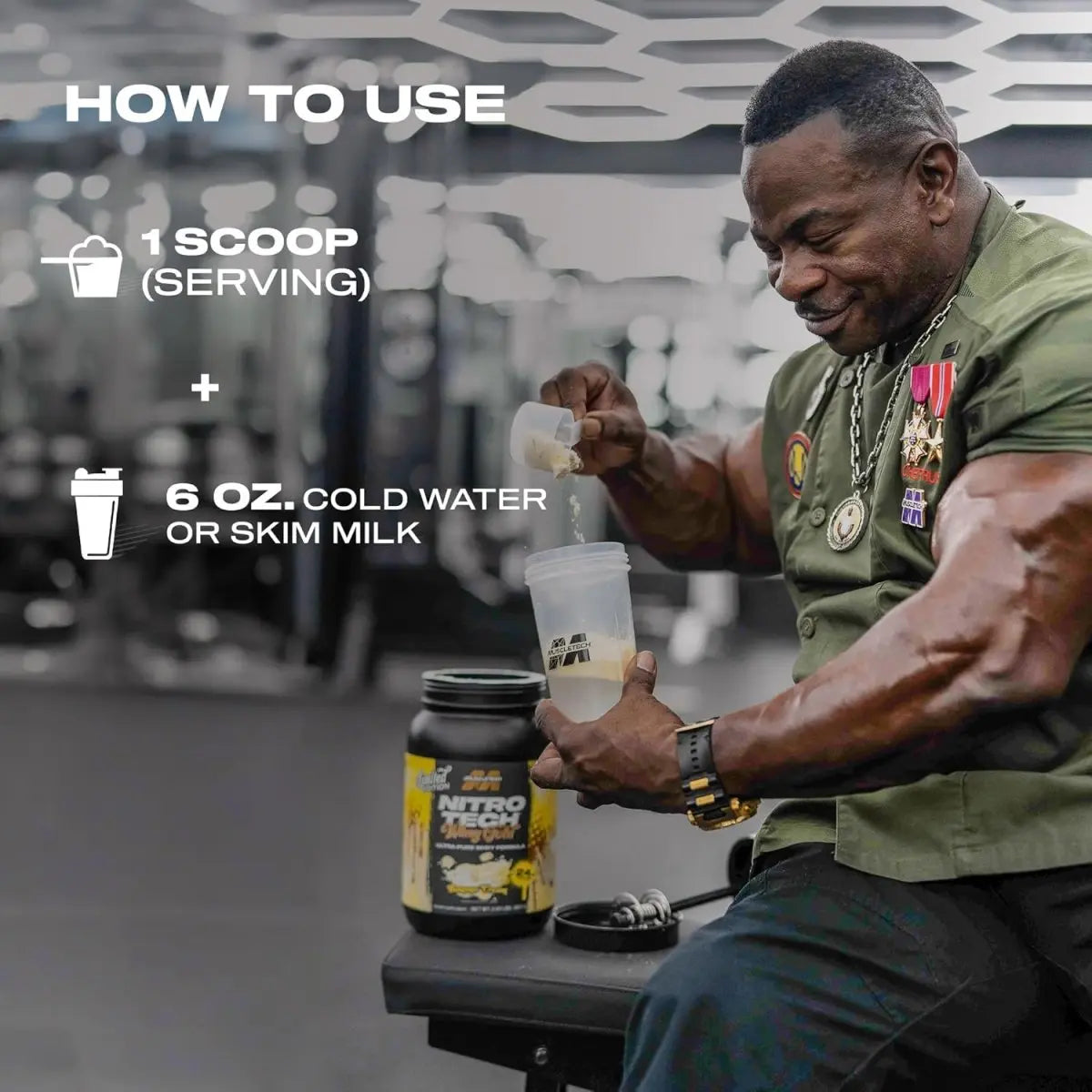 Muscletech Nitro tech Whey Gold + Isolate Mix - 24g Protein (68 servings) - KleanSource