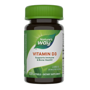 Nature's Way Vitamin D3 2000 IU, 120 Softgels - KleanSource
