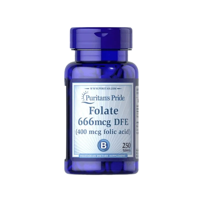 puritans pride folate 250 tablets 