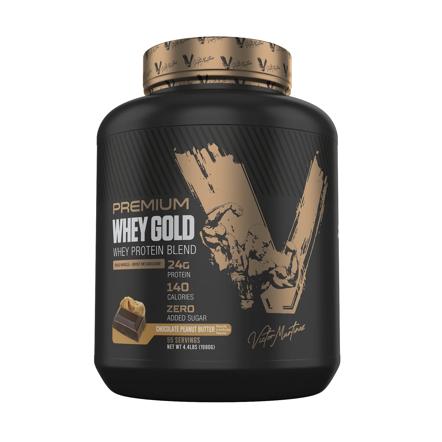 victor martinez Whey-Gold-4lbs chocolate peanut butter