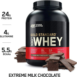 Optimum Nutrition Gold Standard 100% Whey Protein Powder 24g Protein 2.3kg( 71 - 74 servings) - KleanSource